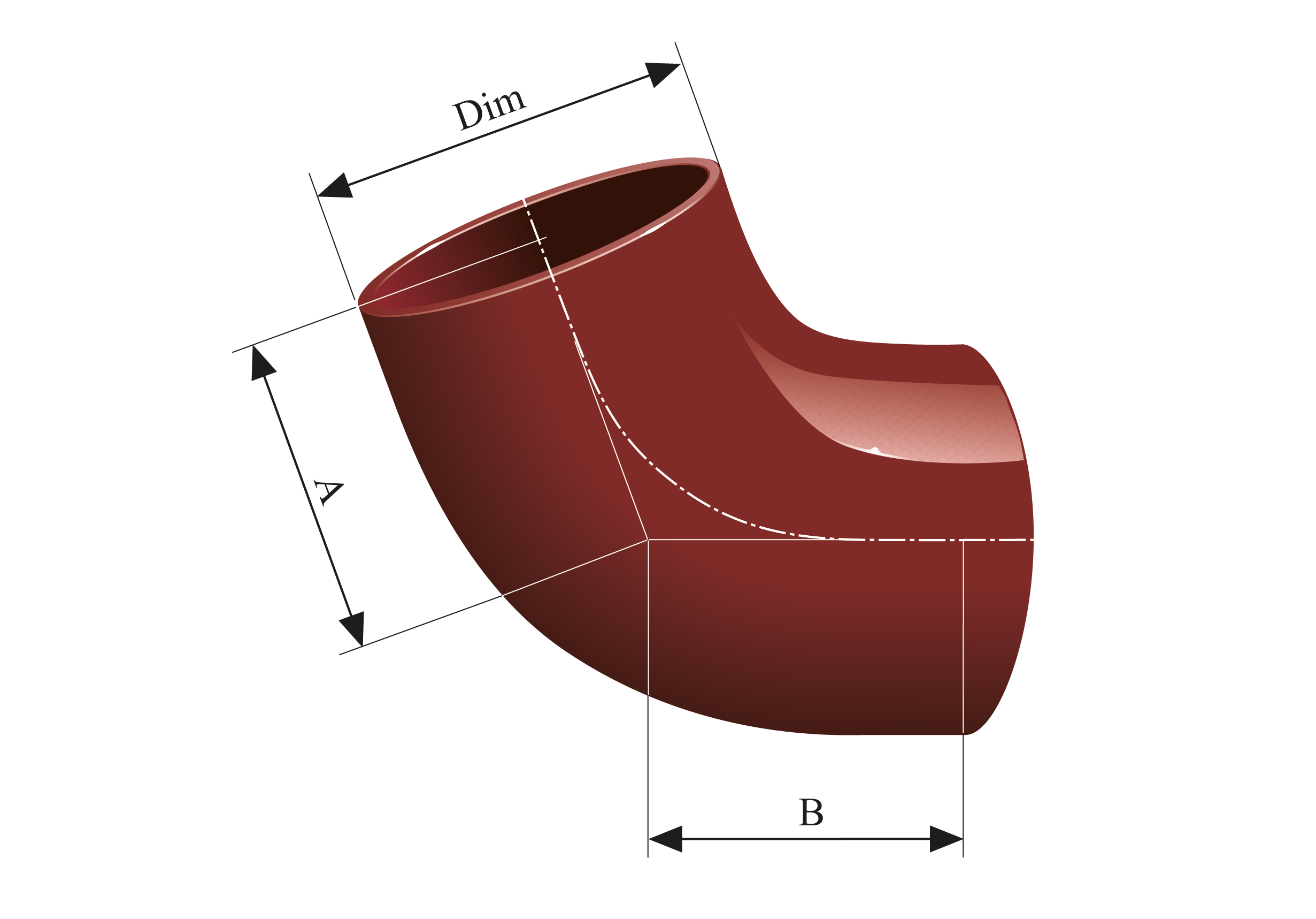 KJ-MA Bend 70° | Bend i KJ-MA SYSTEM®