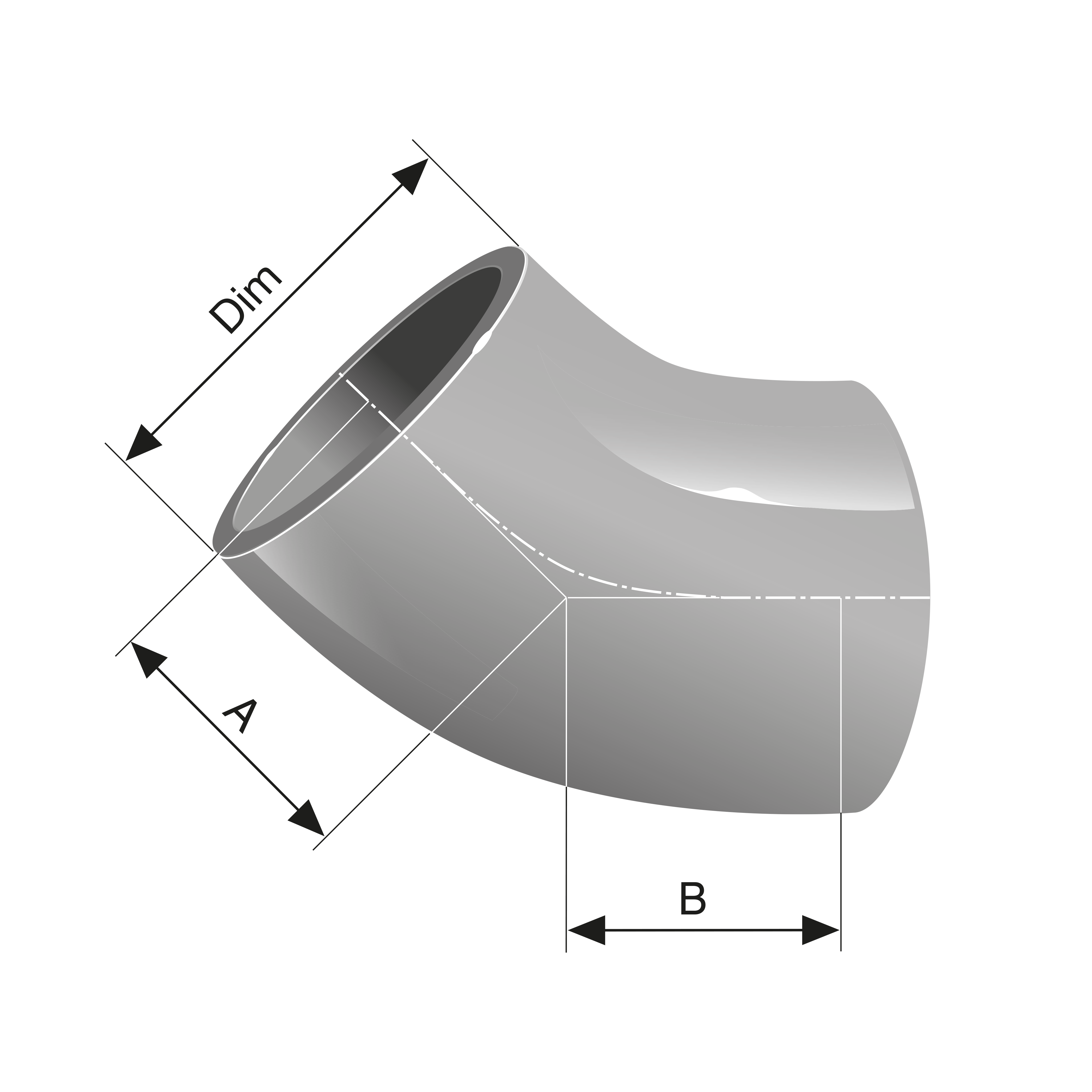 Bend 45° | Bend i SUPER KJ-MA SYSTEM