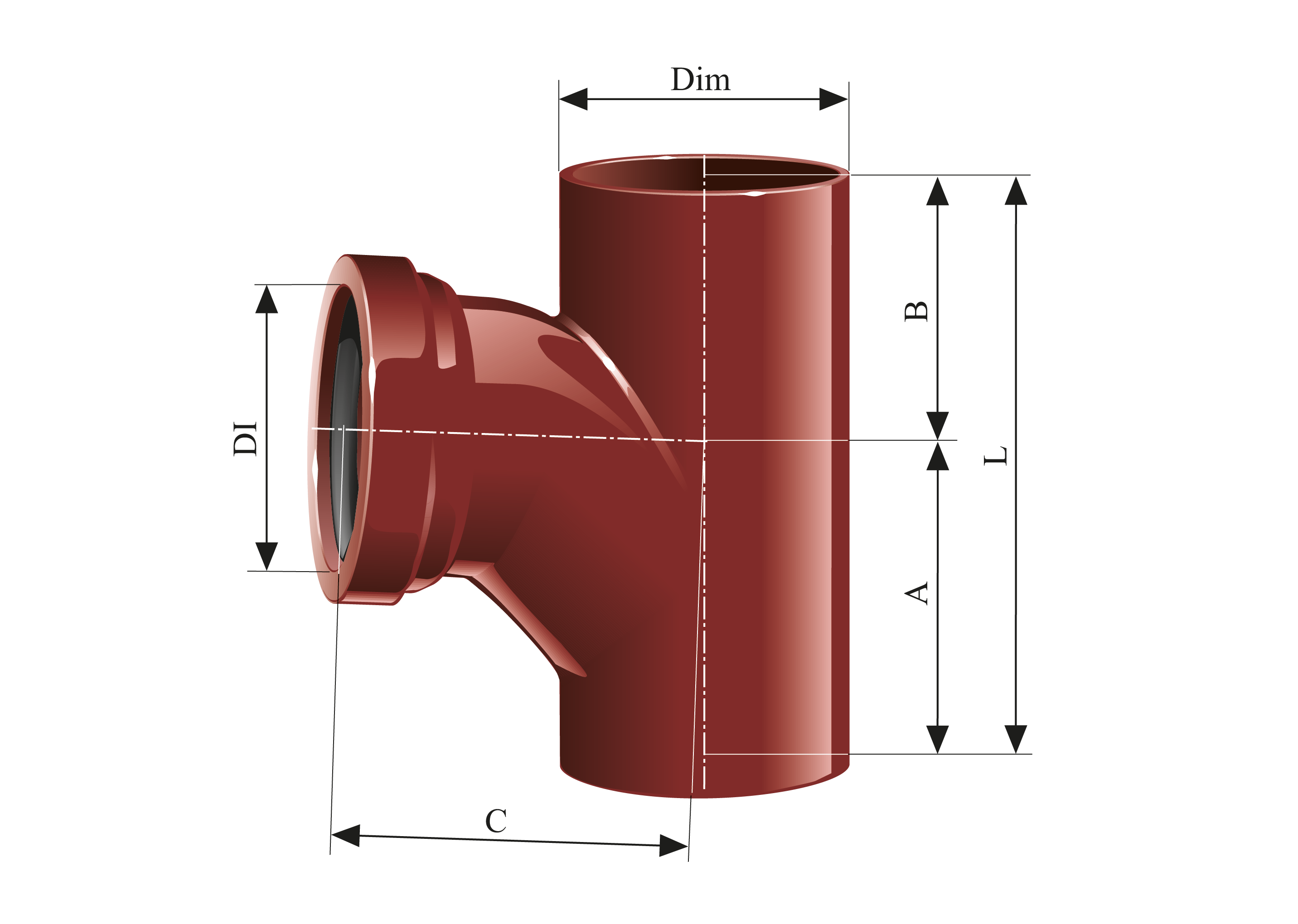 Apparatgrenrør med muffe 88° | Rødel i KJ-MA-SYSTEM®