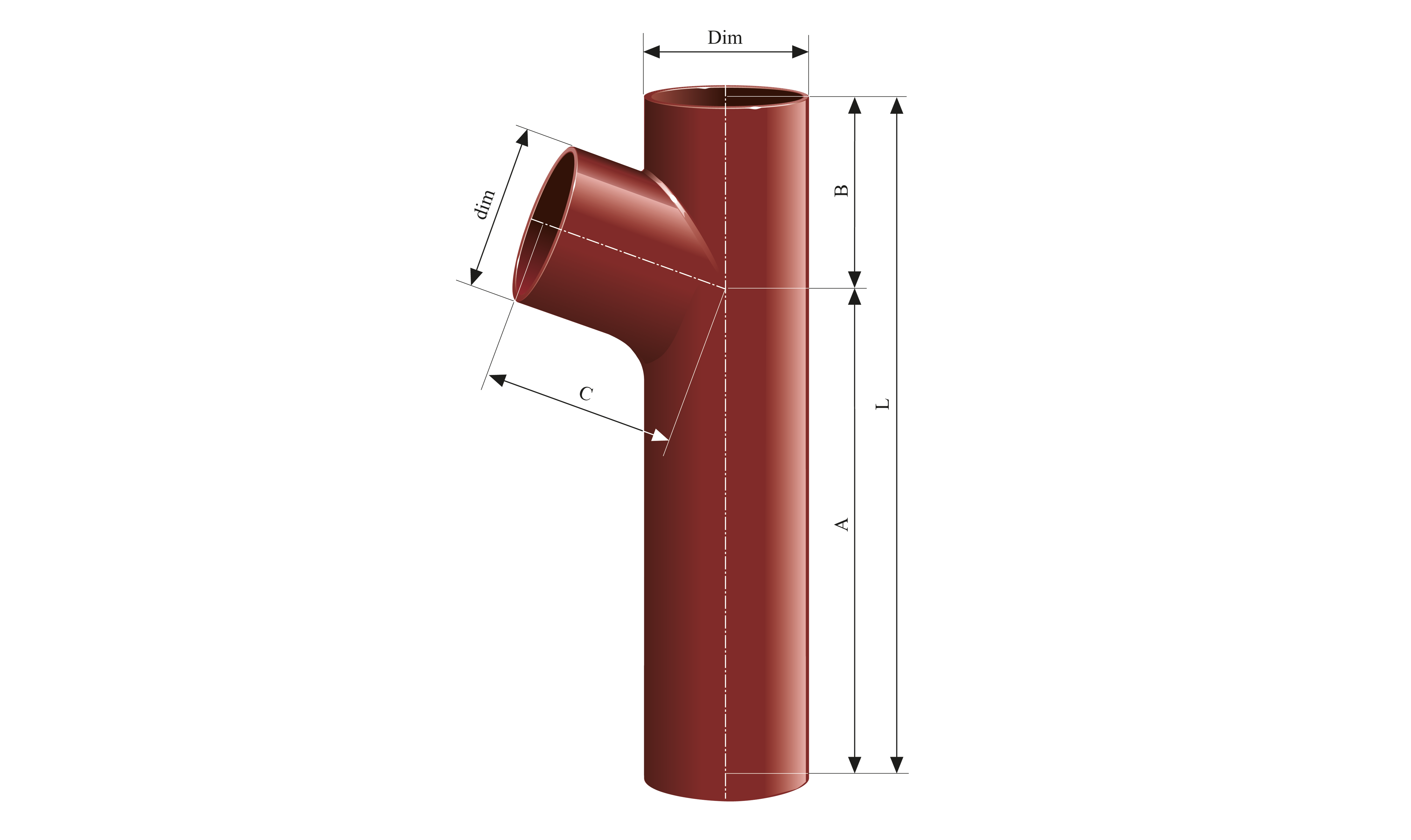 Etasjegrenror 70° | Rødel i KJ-MA SYSTEM®